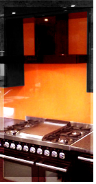 glass splashback, mandarin